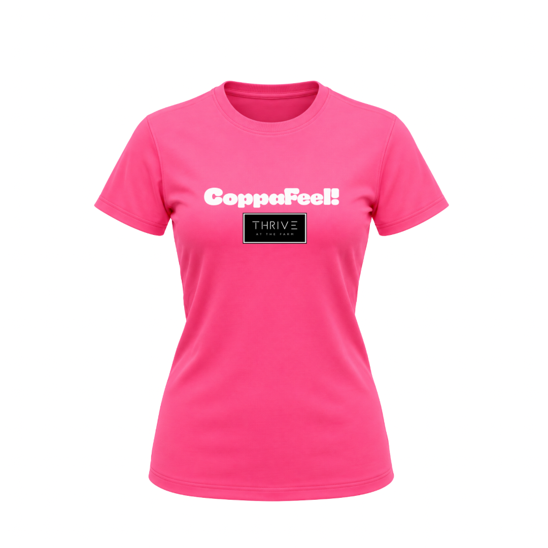 Thrive ‘Coppa Feel’ Women’s Performance T-Shirt - Lightning Pink