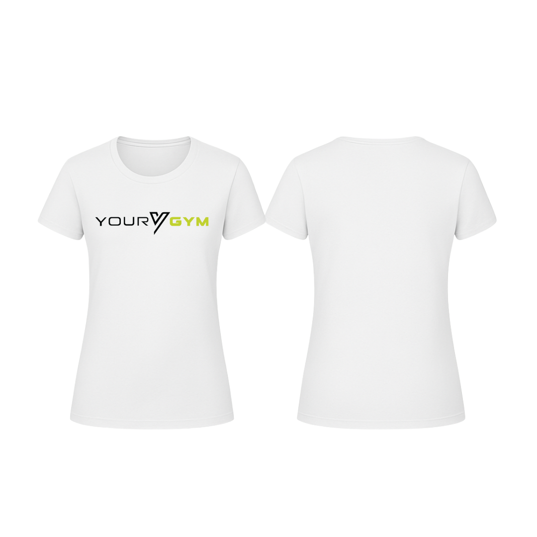 YourGym Logo Women’s Cool T-Shirt - White
