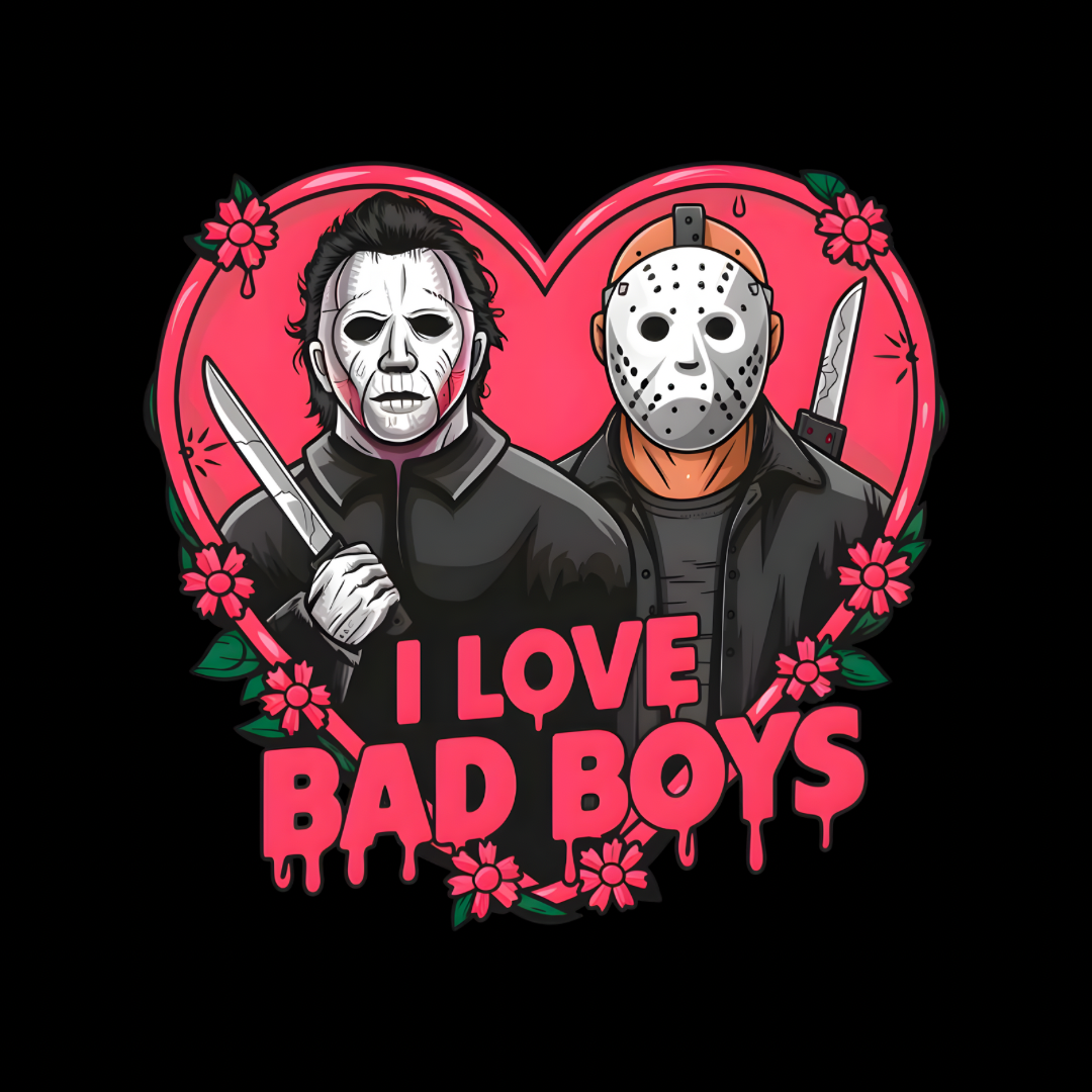 I Love Bad Boys V3 - Black Cotton Shopper