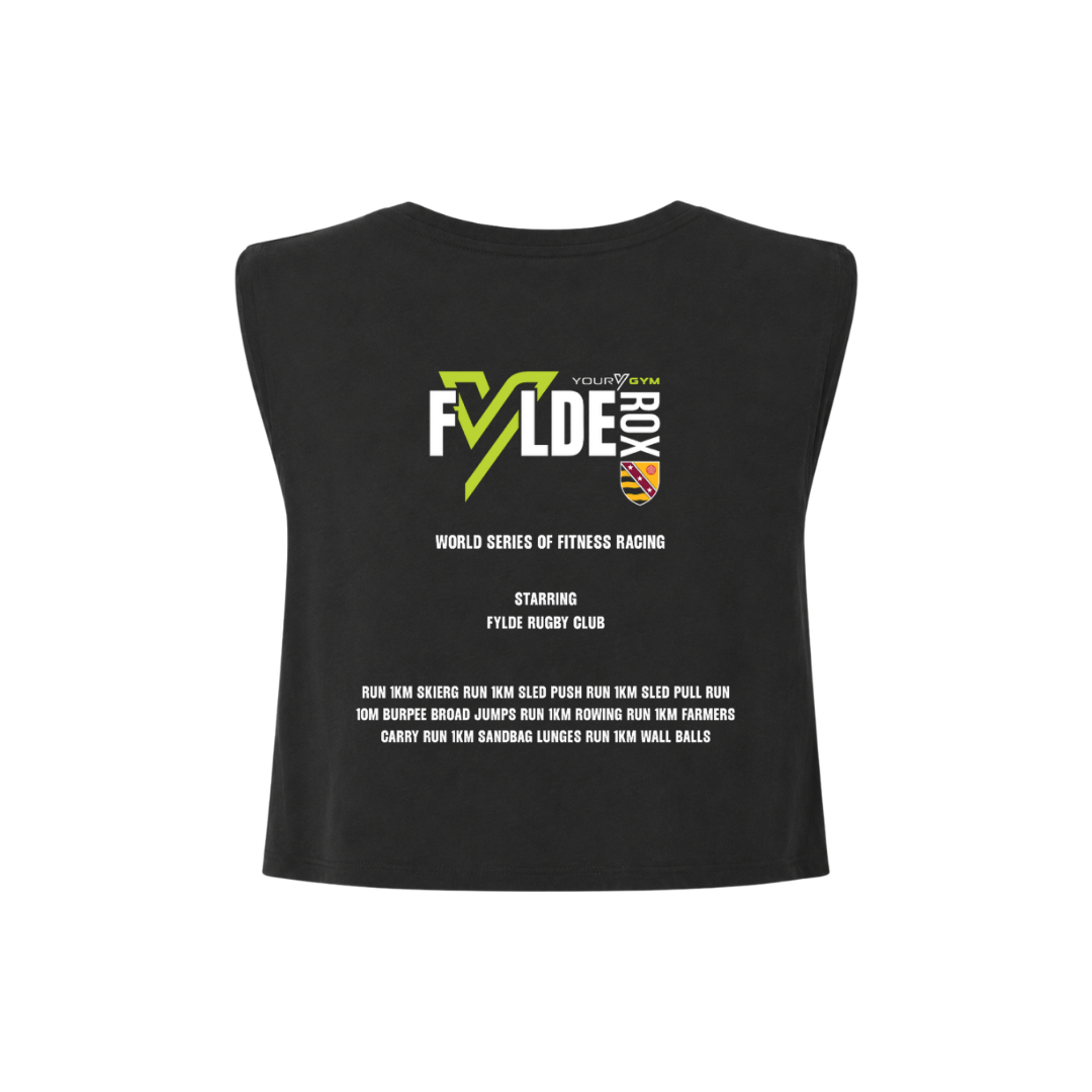 Fylde Rox Women’s Crop Tank - Black