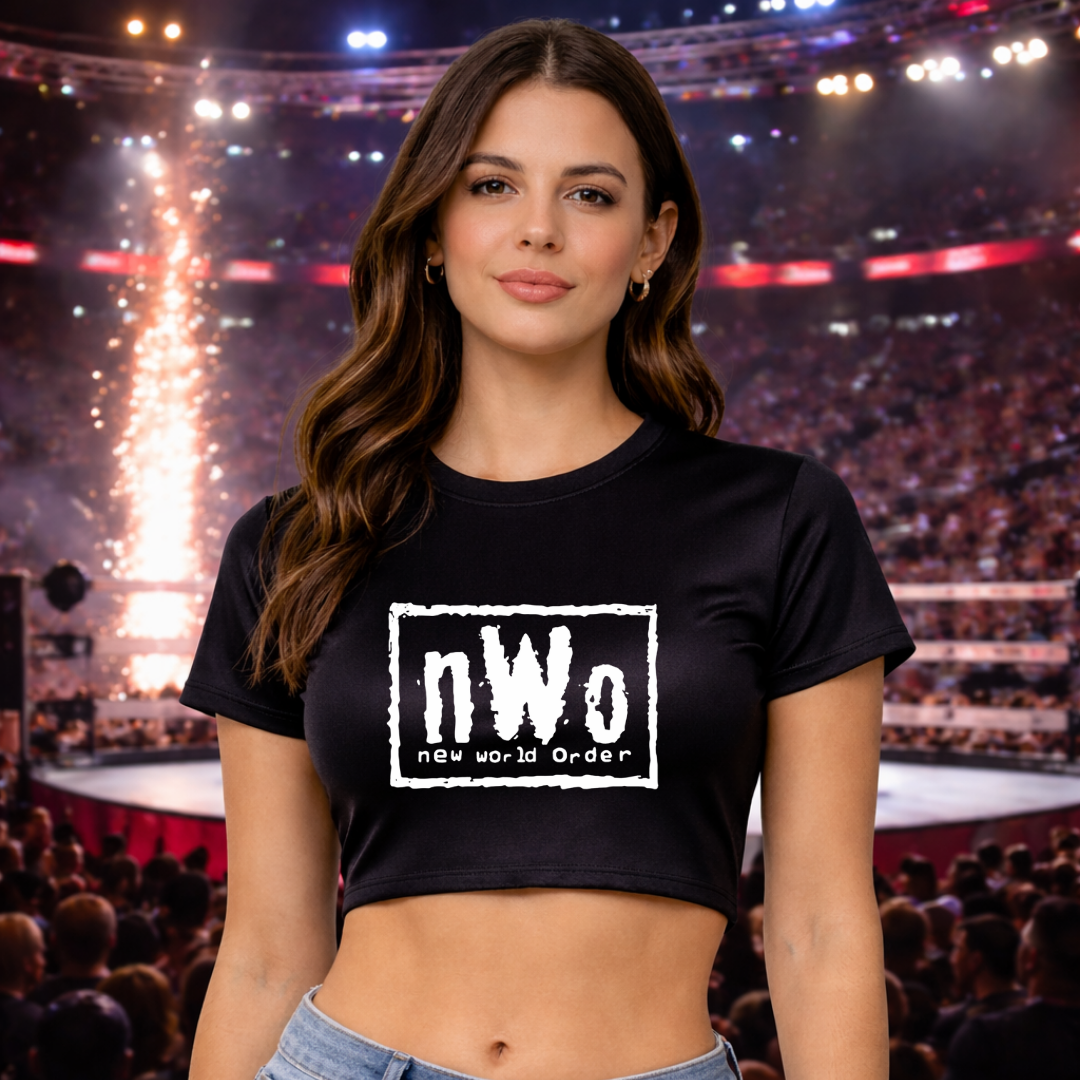 NWO - Women’s Cropped Black T-Shirt