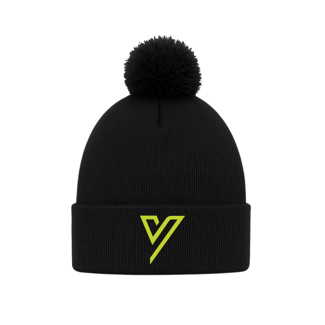YourGym Icon Bobble Beanie - Black