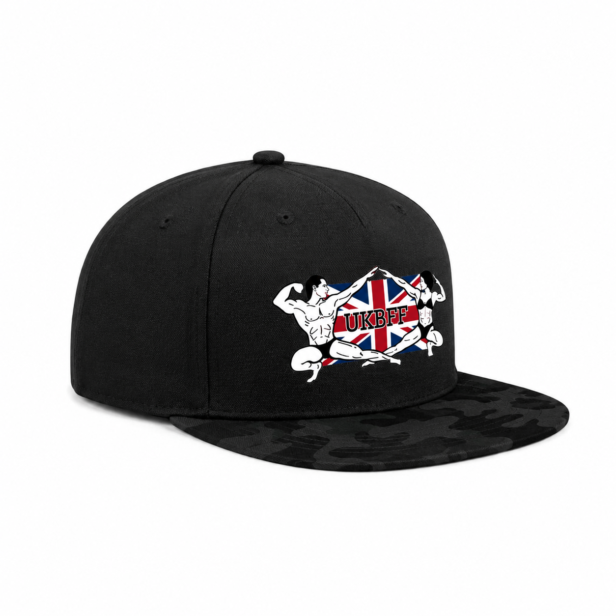 UKBFF Logo Black/Midnight Camo Snapback