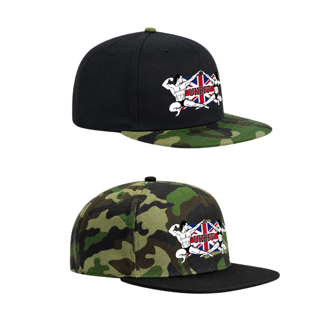 UKBFF Logo Camo Snapback - Double Pack