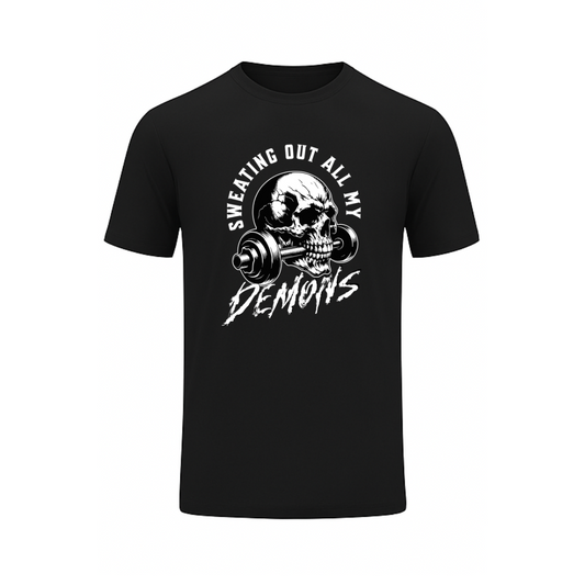 Sweating Out All My Demons - Black T-Shirt