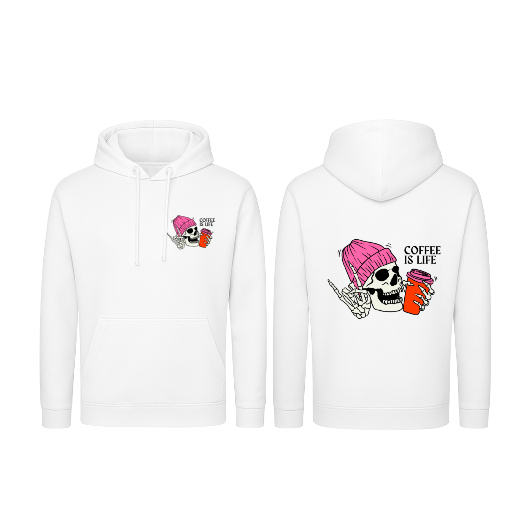 Coffee Is Life Hoodie - White