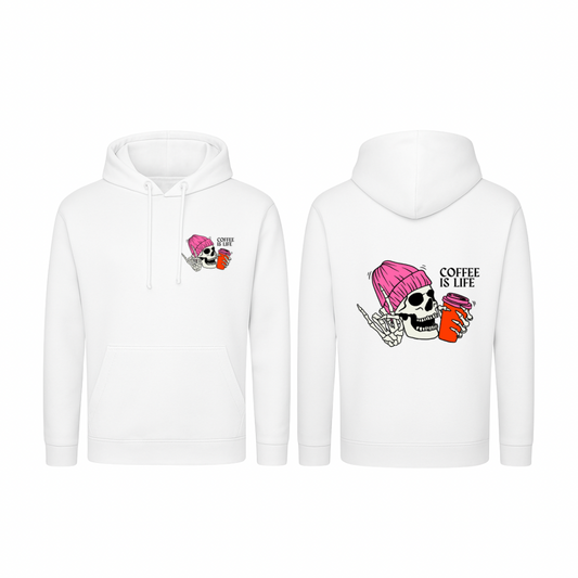 Coffee Is Life Hoodie - White