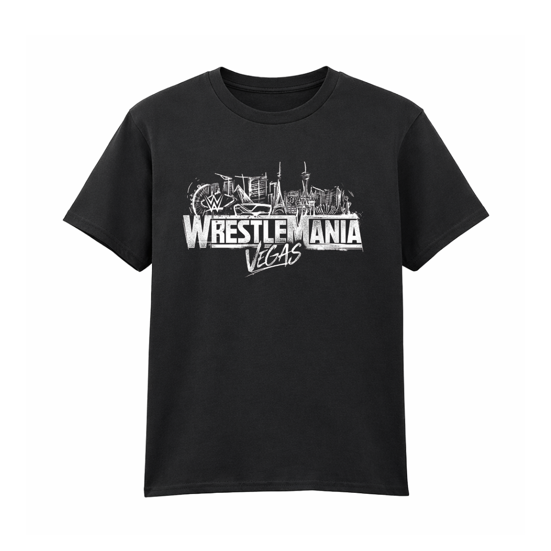 Wrestlemania Vegas - Black T-Shirt