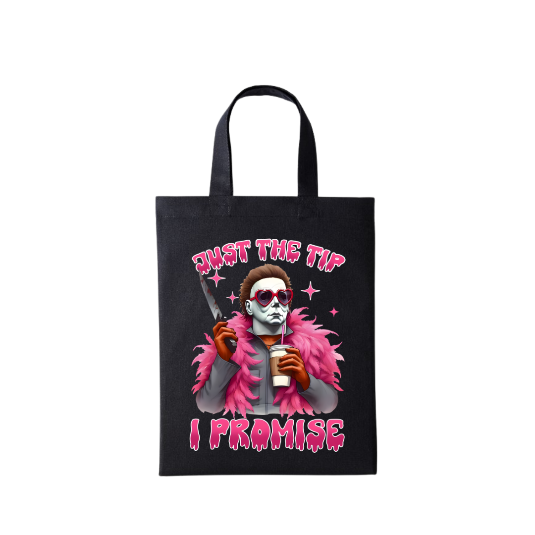 Just The Tip I Promise - Black Mini Bag