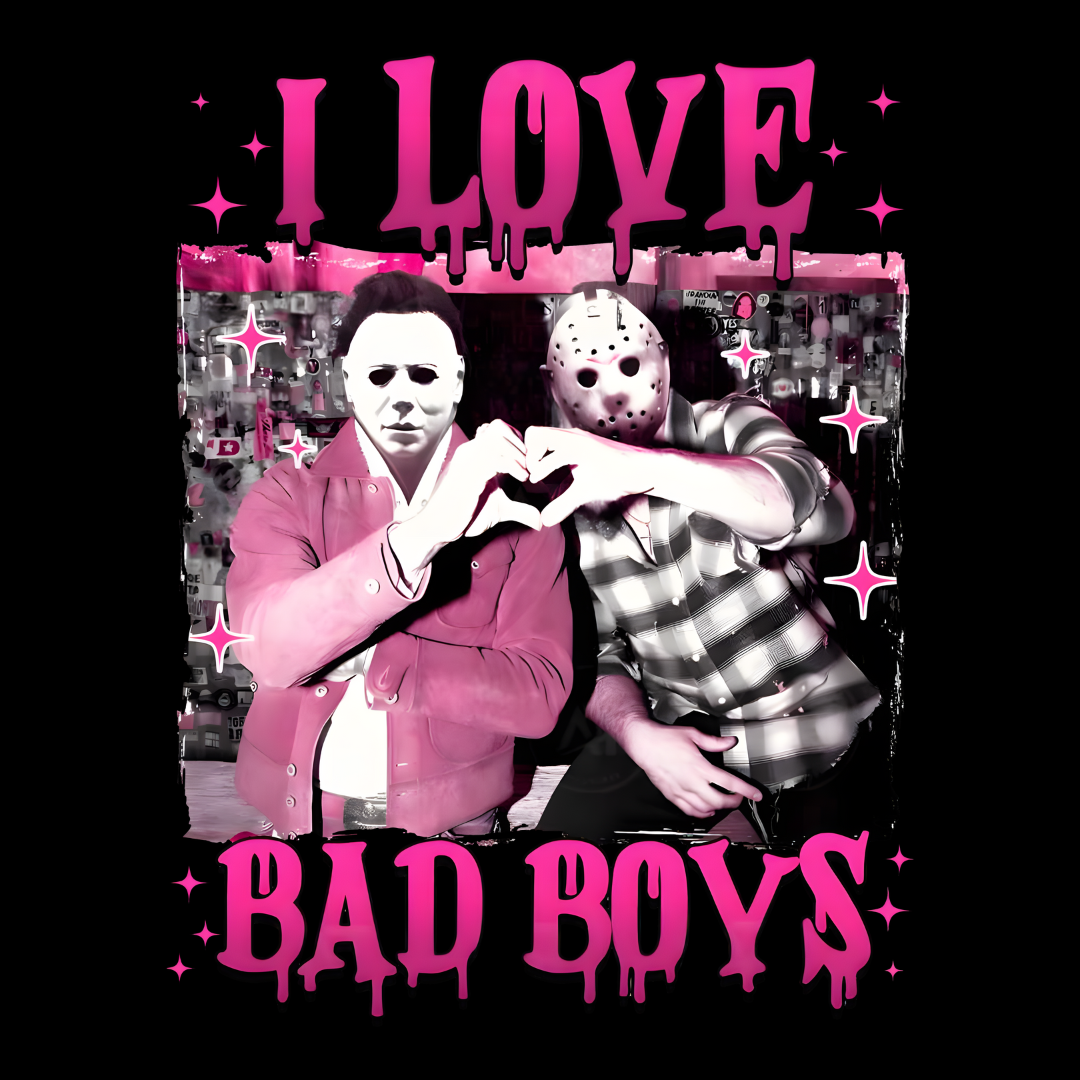 I Love Bad Boys V1 - Black Mini Bag