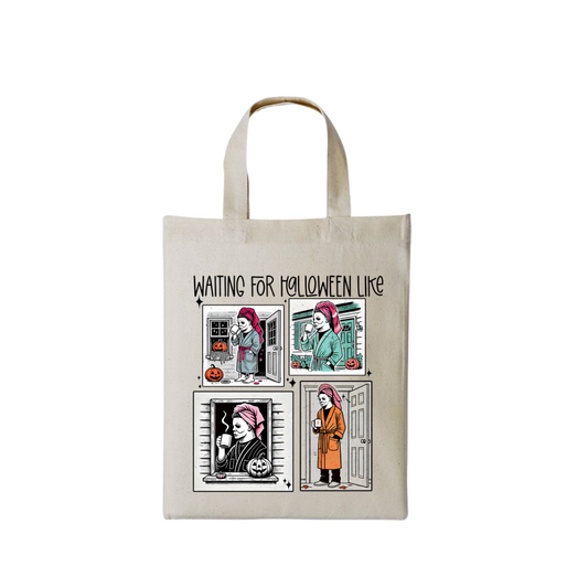Just Waiting For Halloween Like V2 - Natural Mini Bag