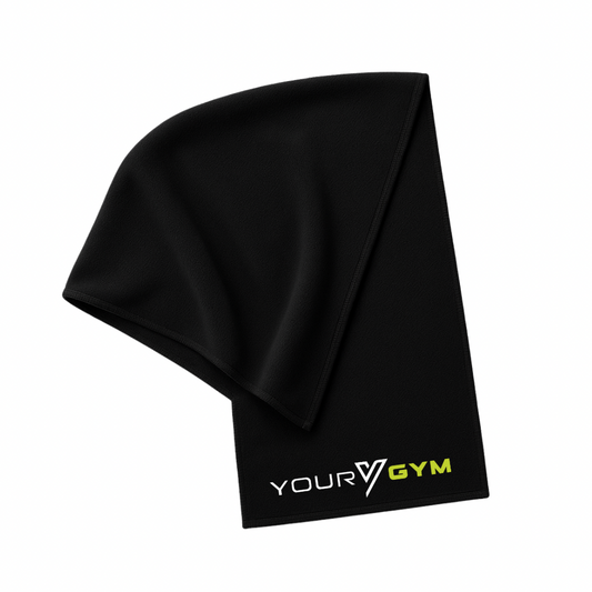 YourGym Microfibre Gym Towel - Black