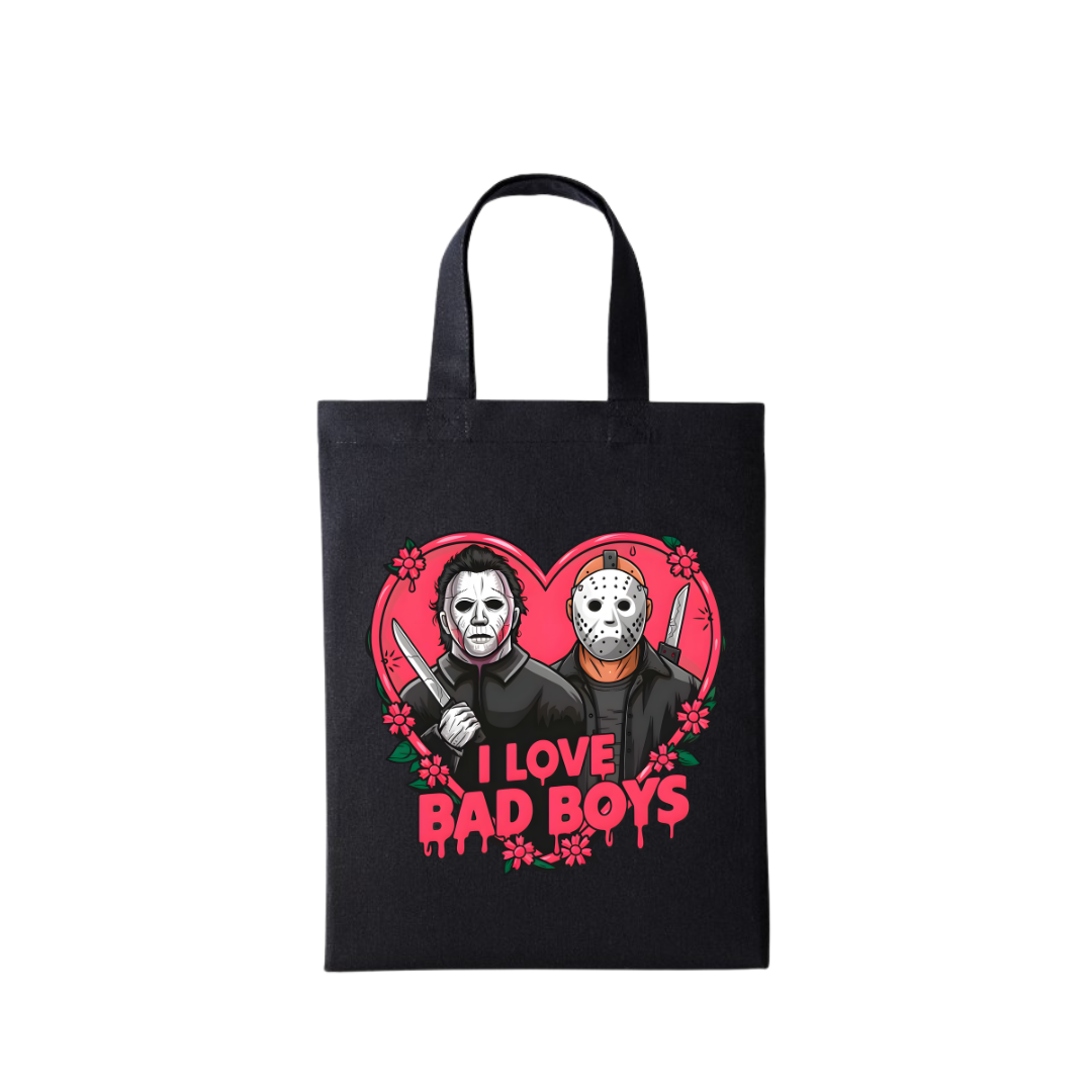 I Love Bad Boys V3 - Black Mini Bag