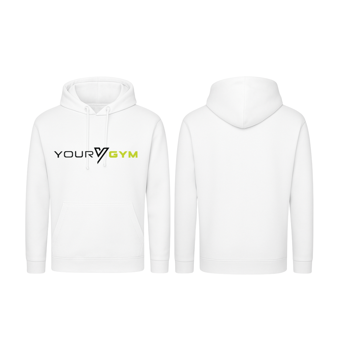 YourGym Logo Men’s Hoodie - White