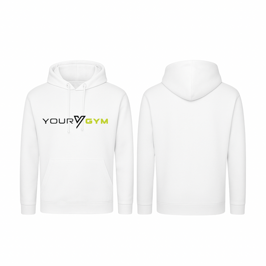 YourGym Logo Men’s Hoodie - White