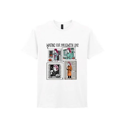 Just Waiting For Halloween Like V2 - White T-Shirt