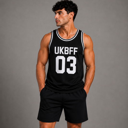 UKBFF 03 Mesh Tank Top - Black