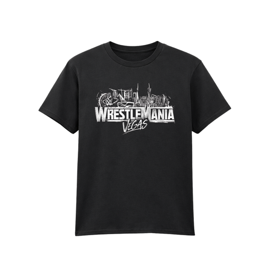 Wrestlemania Vegas - Kids Black T-Shirt