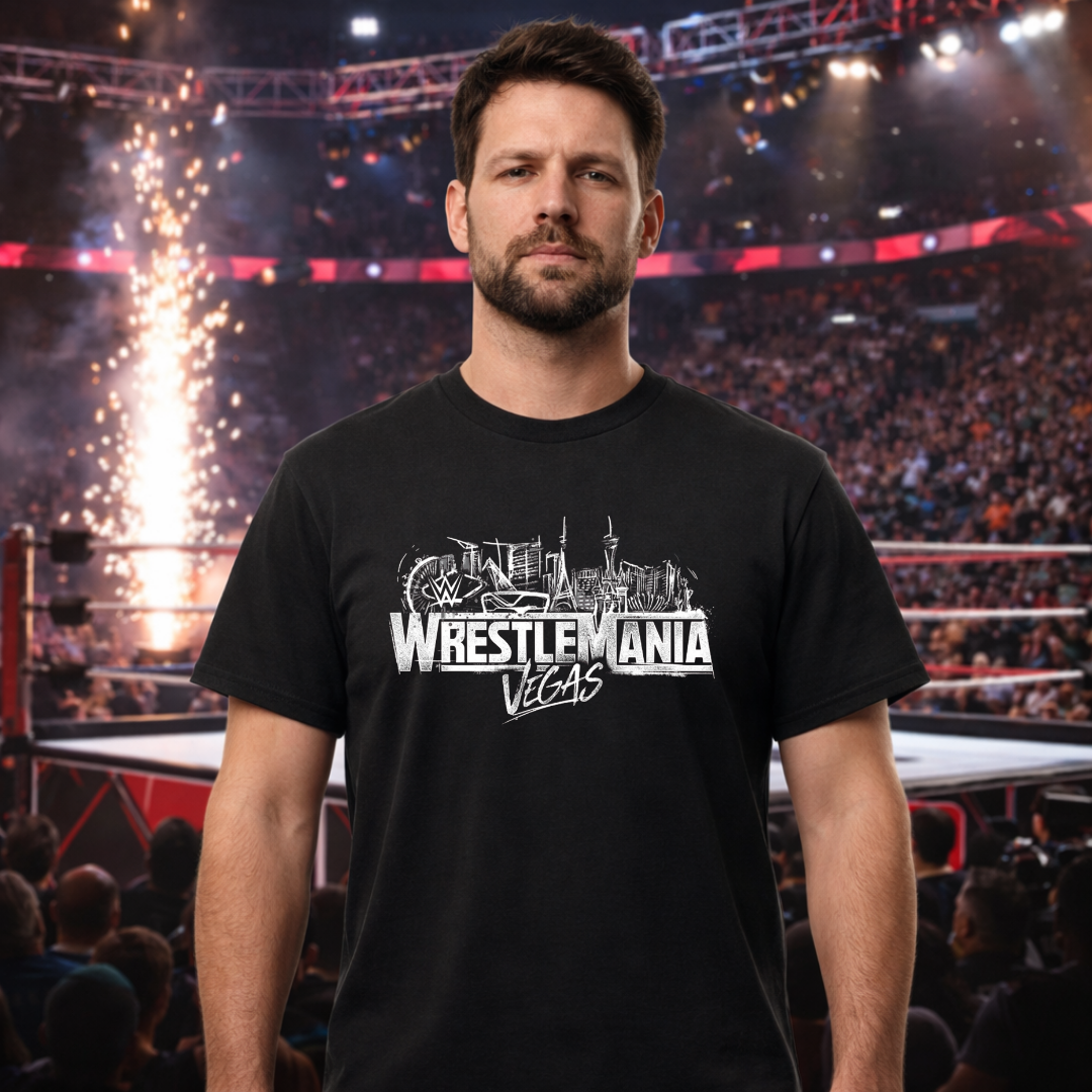 Wrestlemania Vegas - Black T-Shirt