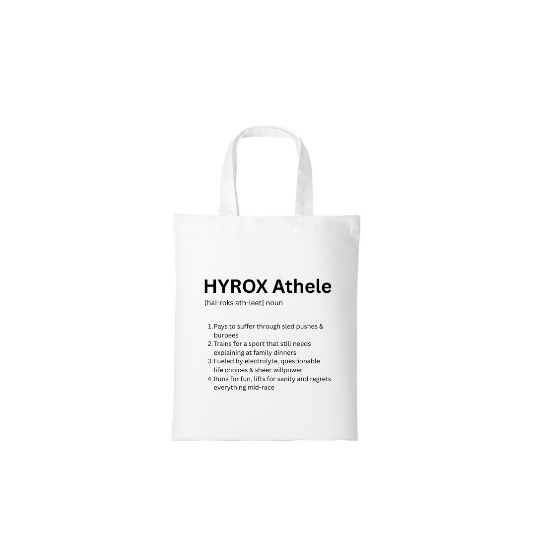 Hyrox Athlete - White Mini Tote Bag