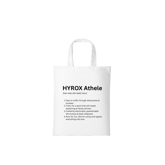 Hyrox Athlete - White Mini Tote Bag