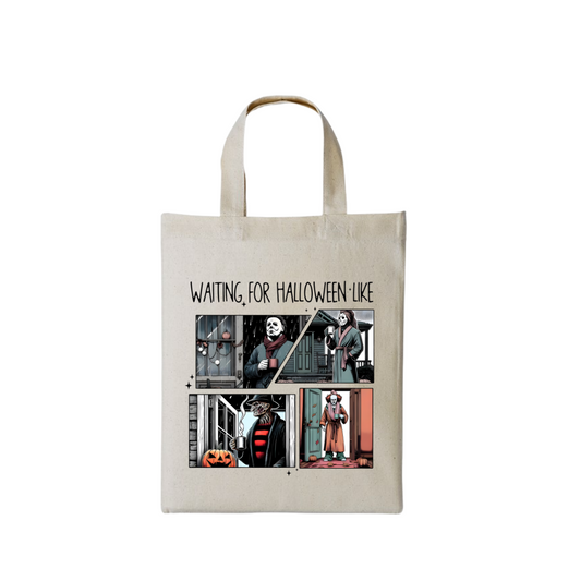 Just Waiting For Halloween Like V1 - Natural Mini Bag