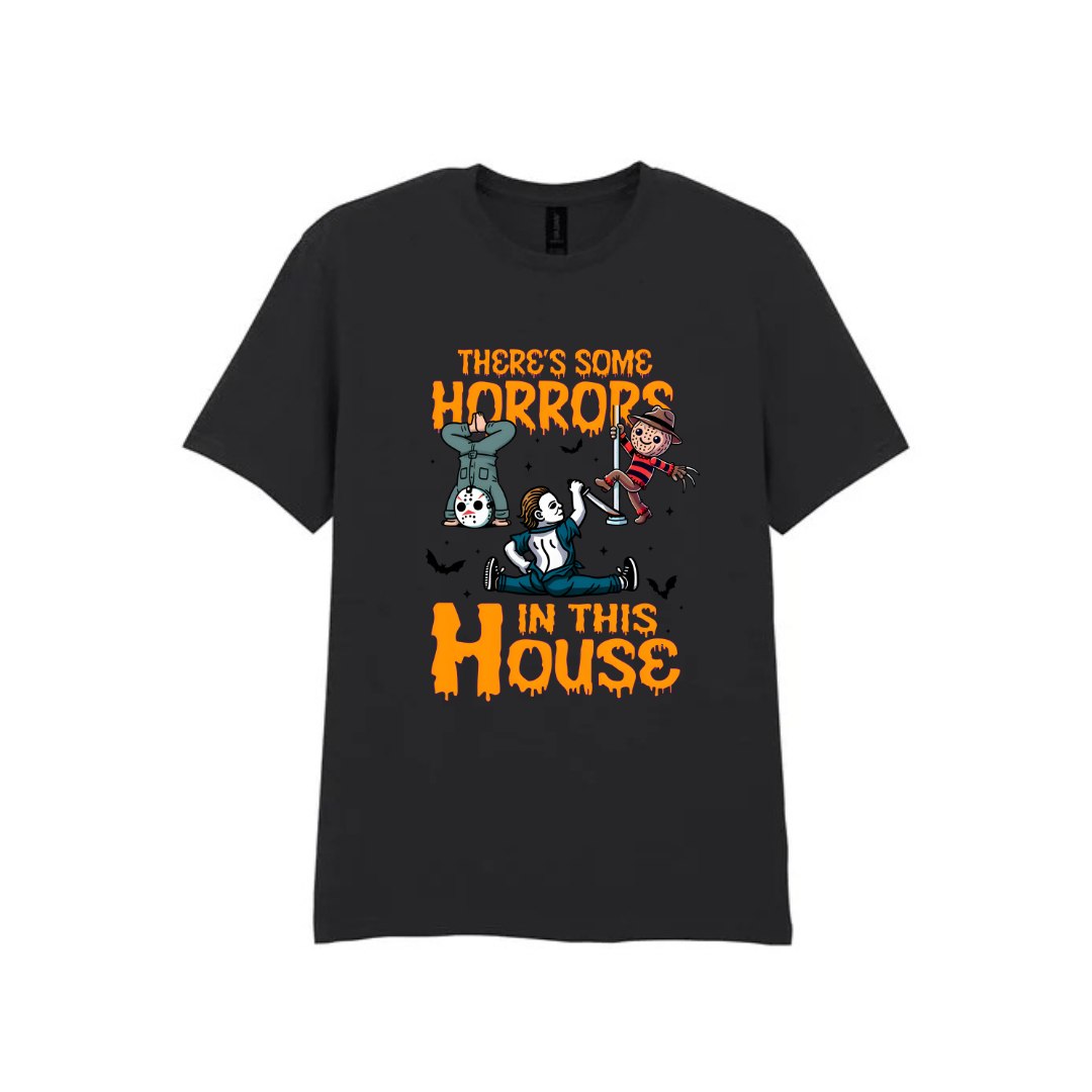 There’s Some Horrors In This House - Black T-Shirt