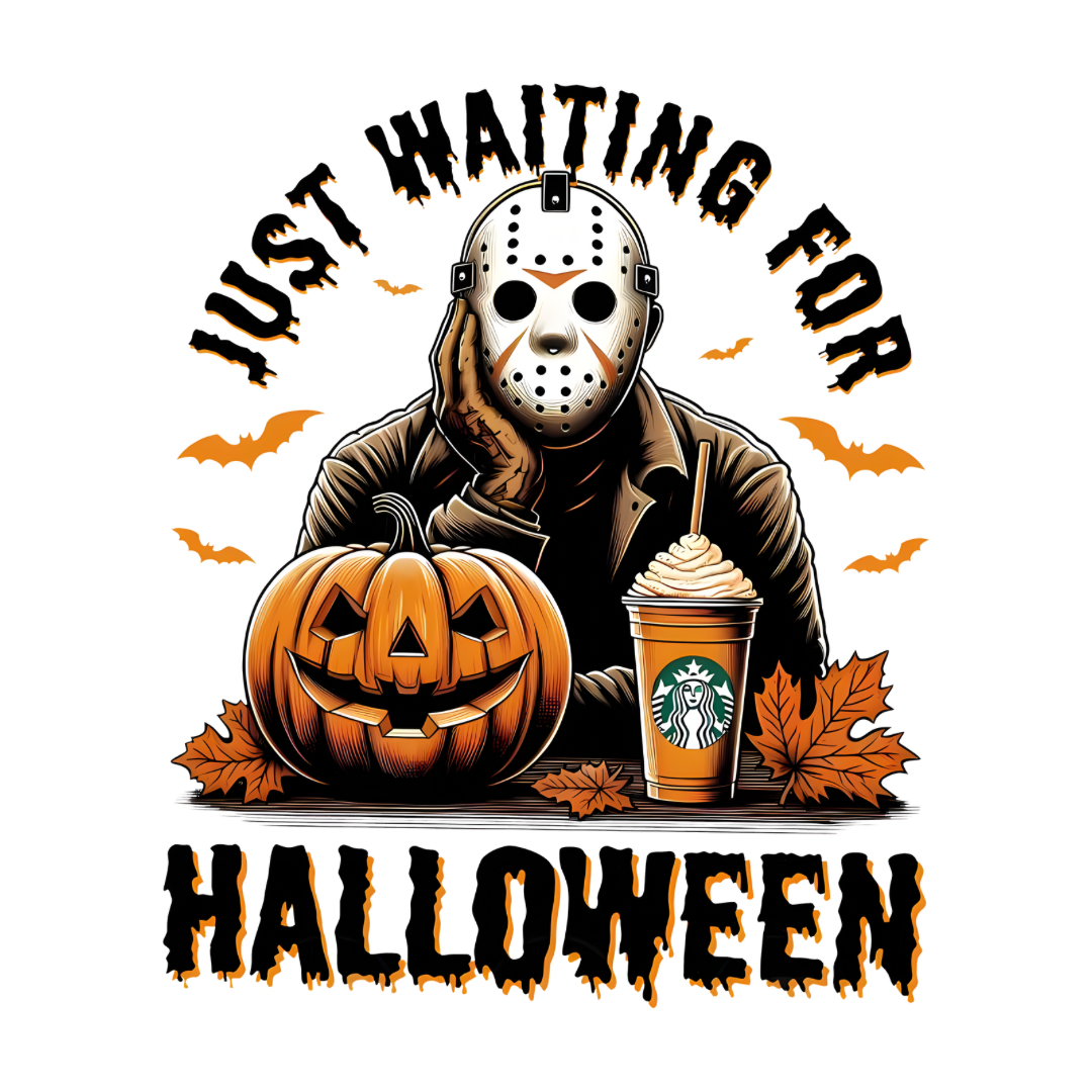 Just Waiting For Halloween V1- Natural Mini Bag