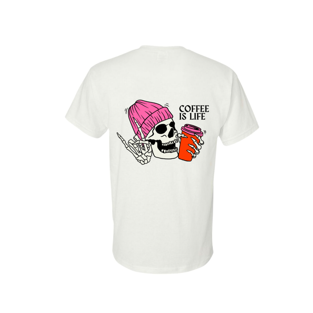 Coffee is Life - White T-Shirt
