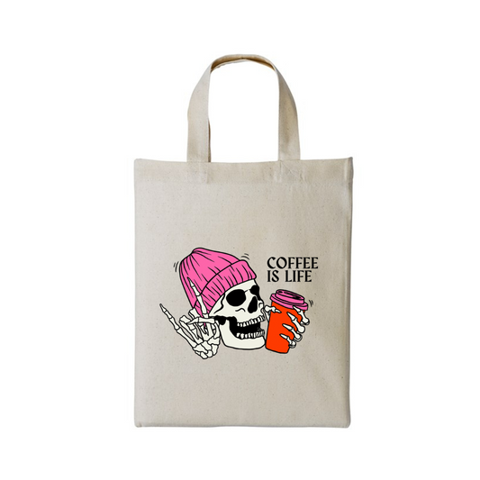 Coffee Is Life - Natural Mini Bag