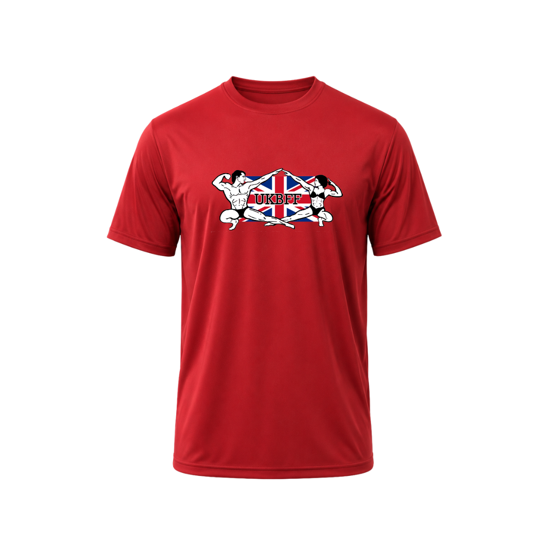 UKBFF Logo Cool T-Shirt - Fire Red
