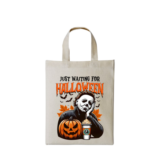 Just Waiting For Halloween V2 - Natural Mini Bag