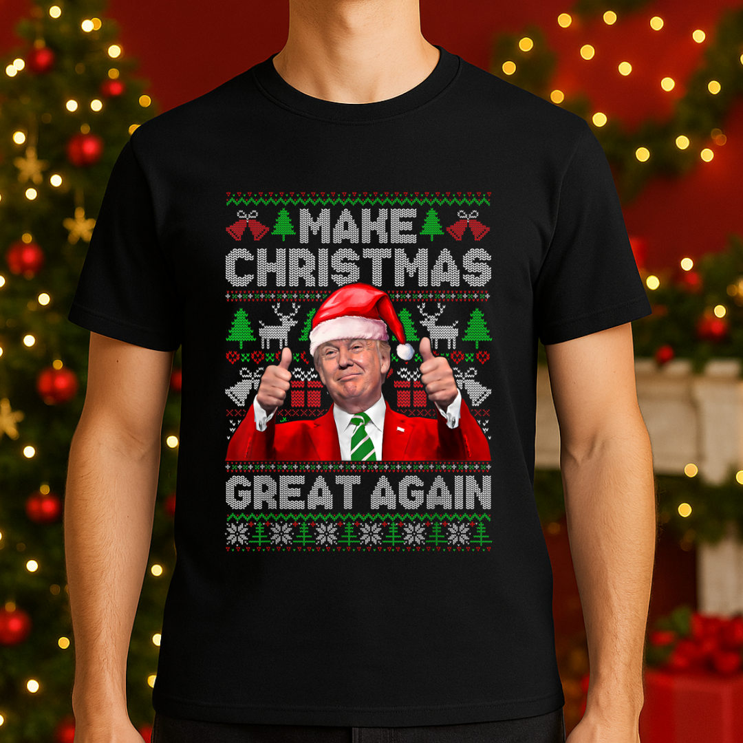 Make Christmas Great Again - Black T-Shirt
