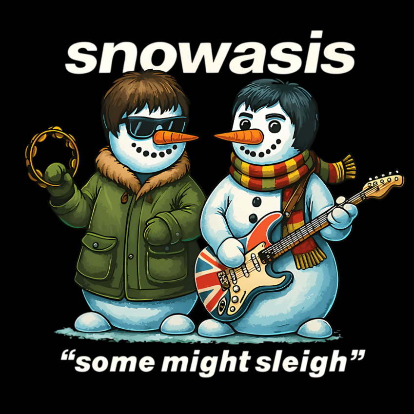 Snowasis “Some Might Sleigh” - Black T-Shirt