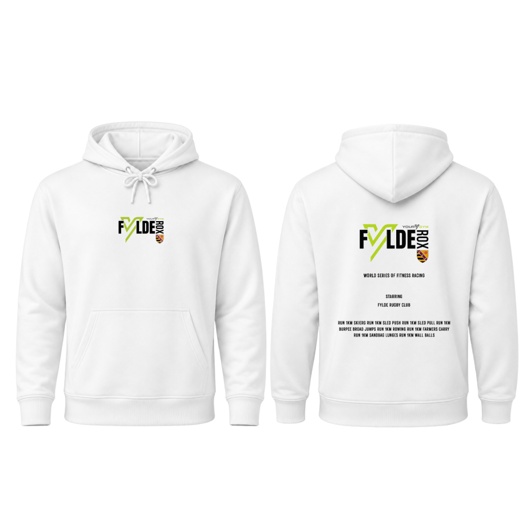 Fylde Rox Hoodie - White
