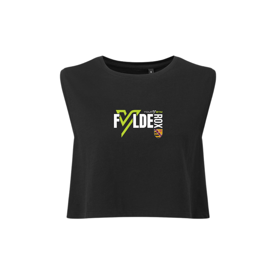 Fylde Rox Women’s Crop Tank - Black