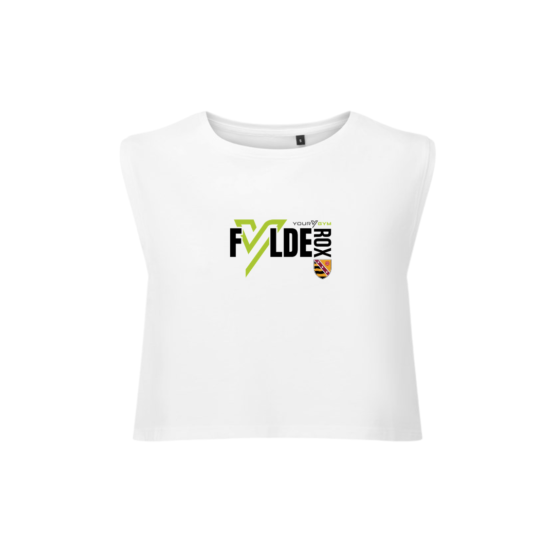 Fylde Rox Women’s Crop Tank - White