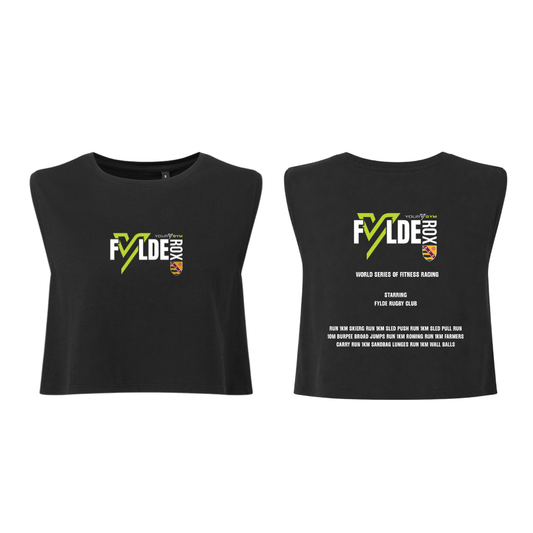 Fylde Rox Women’s Crop Tank - Black
