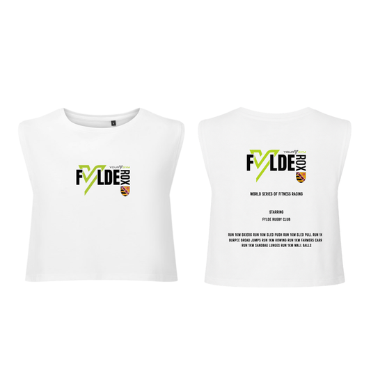 Fylde Rox Women’s Crop Tank - White