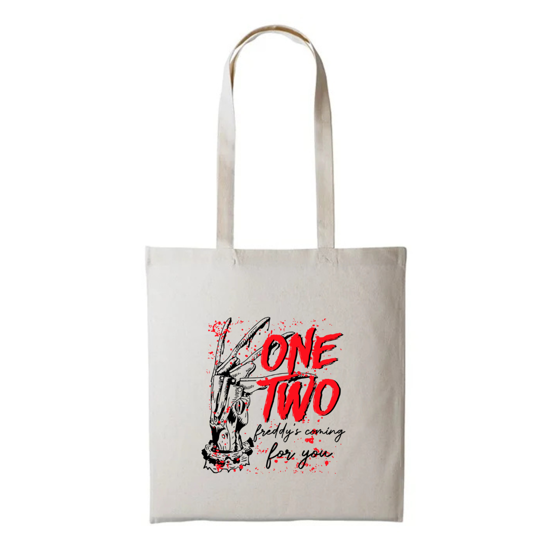 One Two Freddy’s Coming For You - Natural Cotton Shopper