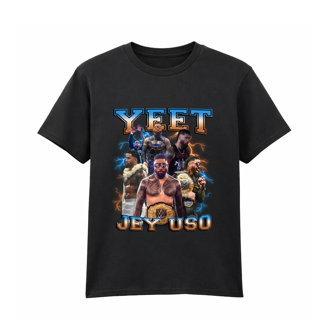 Jey Uso Yeet - Black T-Shirt