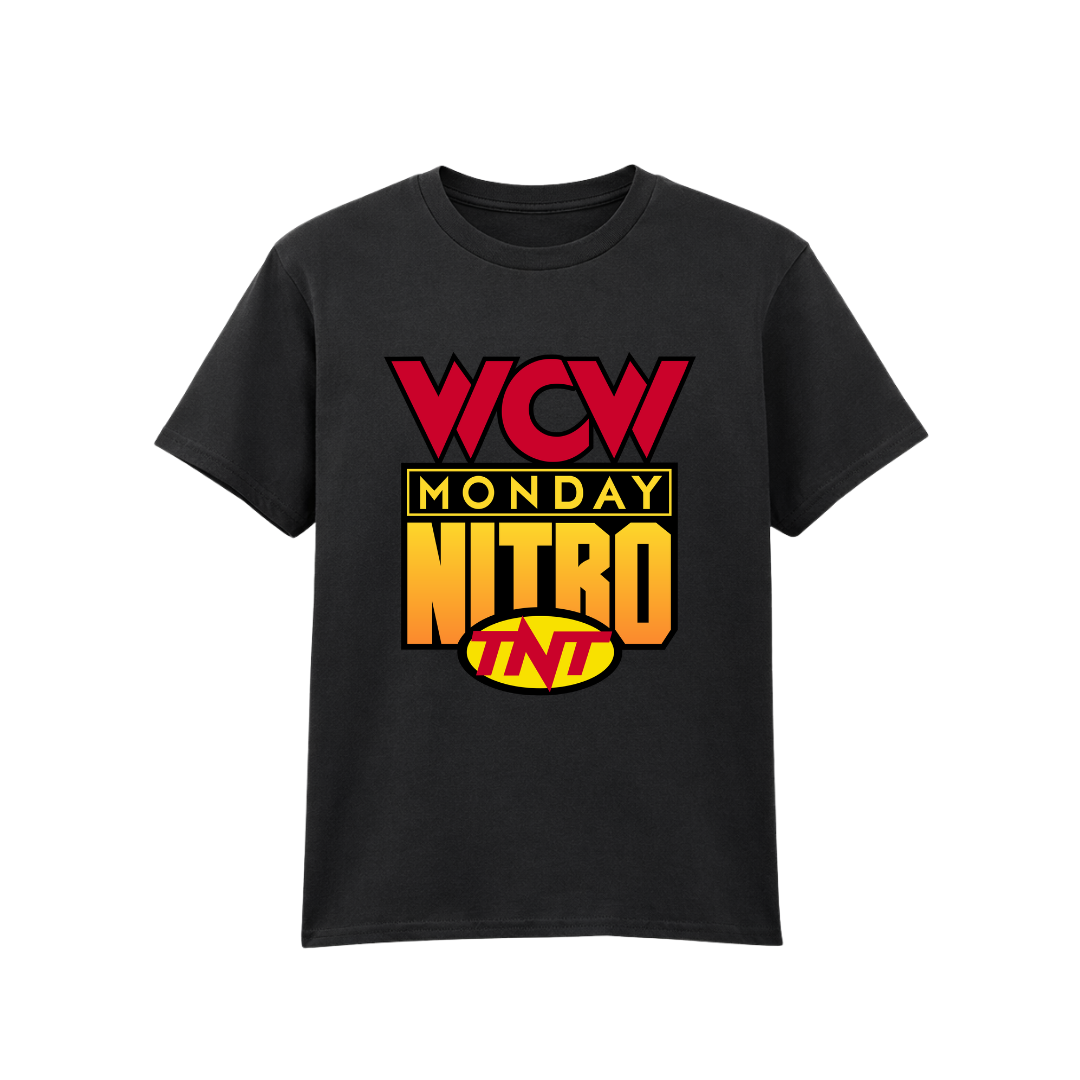 WCW Monday Nitro - Kids Black T-Shirt