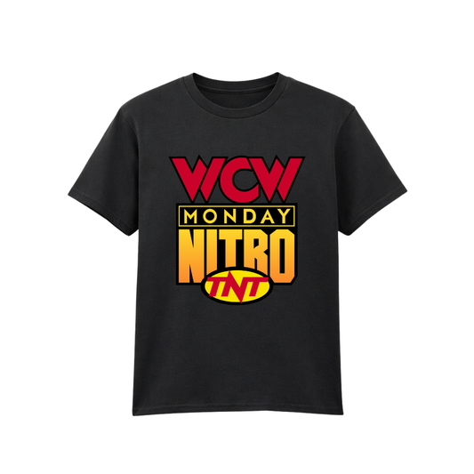 WCW Monday Nitro - Kids Black T-Shirt