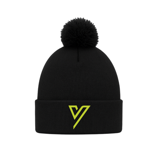 YourGym Icon Bobble Beanie - Black