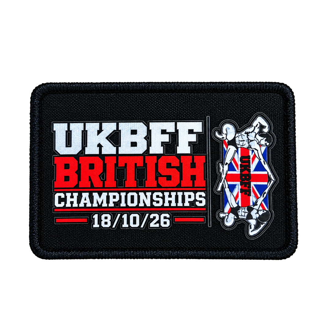 UKBFF British Championships 26 Backpack Patch