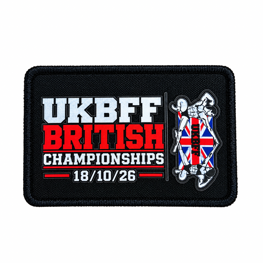UKBFF British Championships 26 Backpack Patch