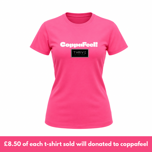 Thrive ‘Coppa Feel’ Women’s Performance T-Shirt - Lightning Pink
