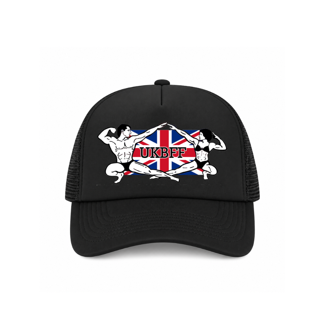 UKBFF Logo Trucker SnapBack - Black/Black