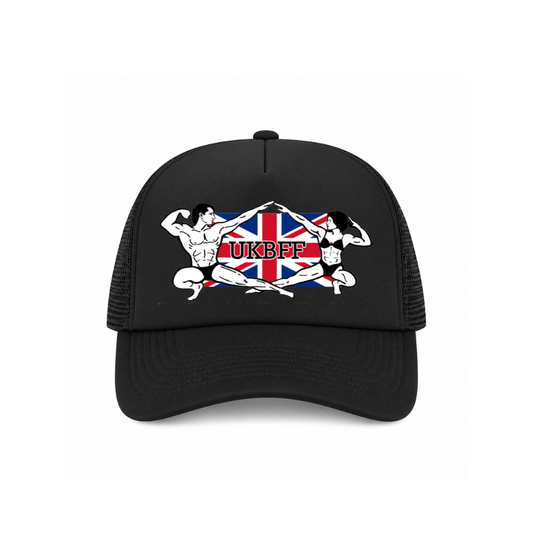 UKBFF Logo Trucker SnapBack - Black/Black