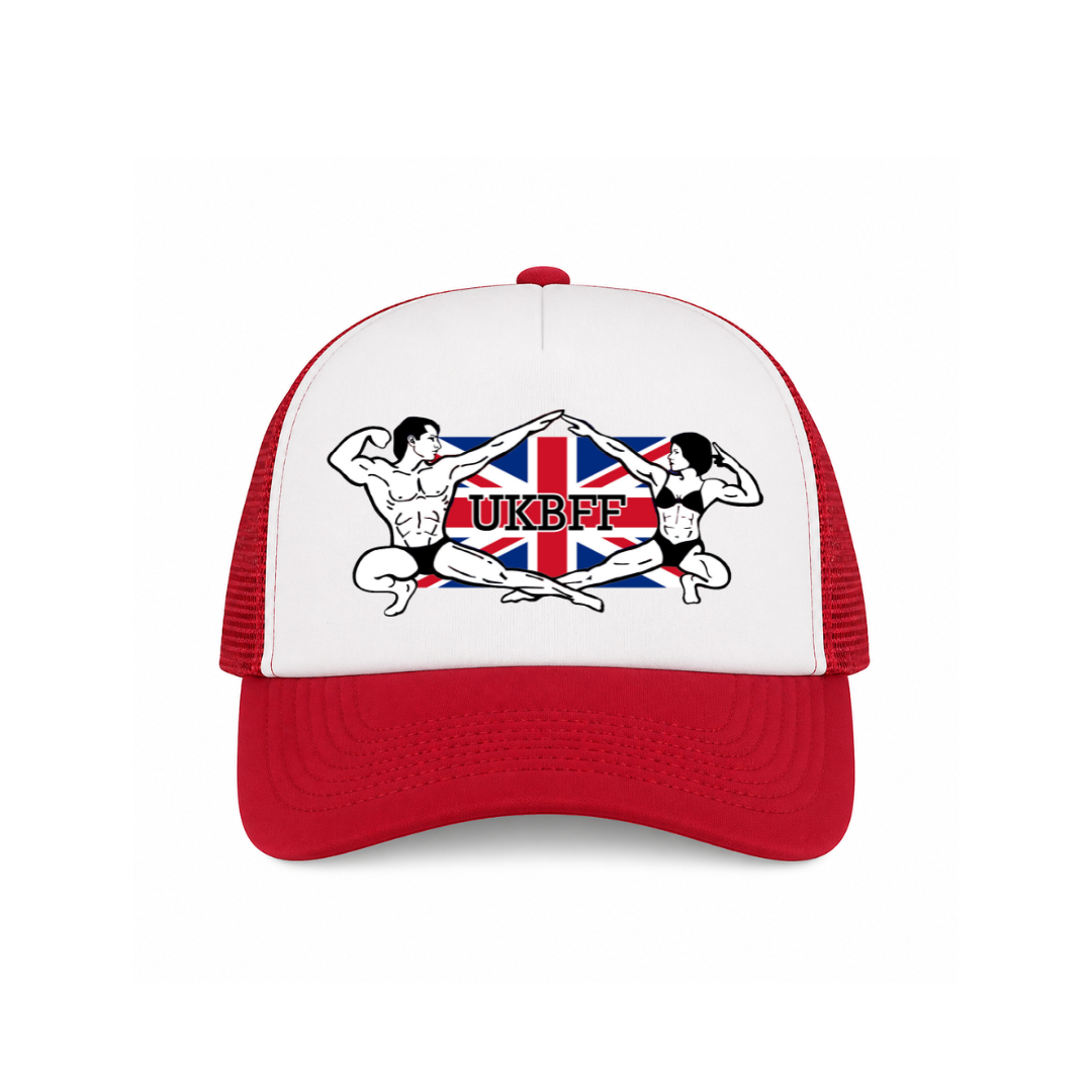 UKBFF Logo Trucker SnapBack - Red/White